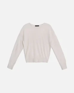 Dorina Long Sleeve Top in Knit Ecru