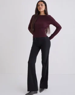 Elira Top in Knit Plum