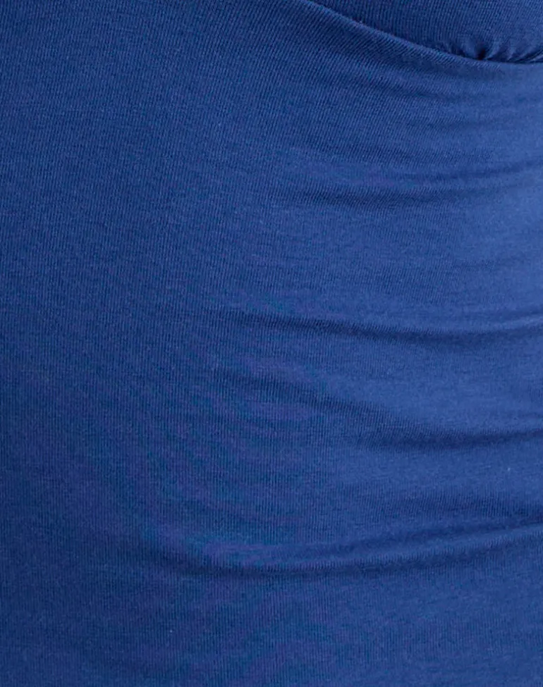 Emberly Plunge Top in Dazzling Blue