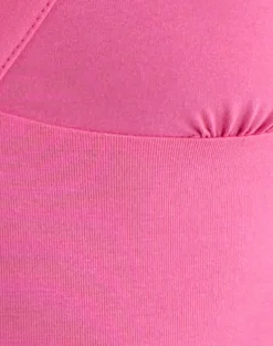 Emberly Plunge Top in Deep Pink