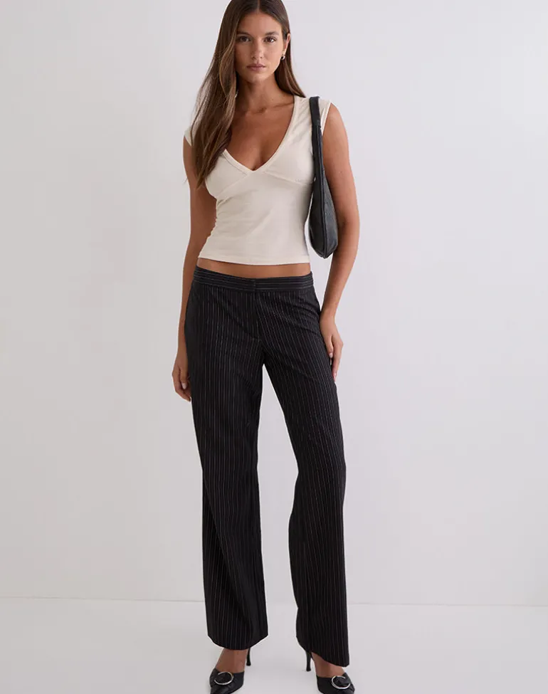 Emberly Plunge Top in Tofu