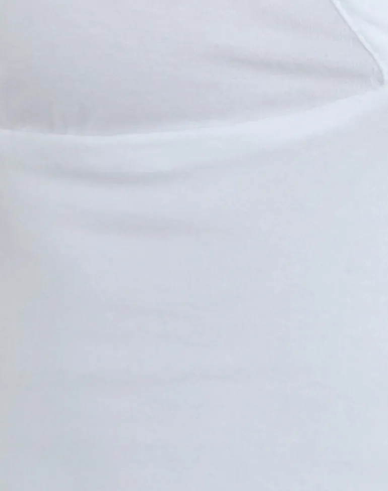 Emberly Plunge Top in White