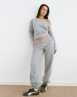 Epsie Oversized Jogger in Grey Marl