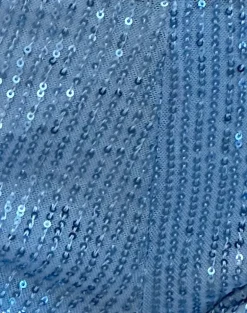 Erna Micro Short in Light Blue Mini Sequin