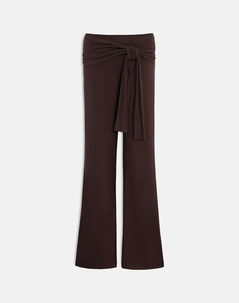 Esata Wrap Trouser in Bitter Chocolate