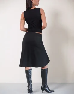 Esmeray Midi Skirt In Black