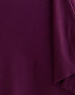 Esmeray Midi Skirt in Rayon Jersey Fig