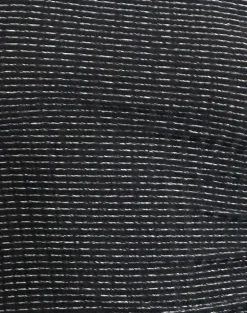 Etta Vest Top in Metallic Stripe Jersey Black