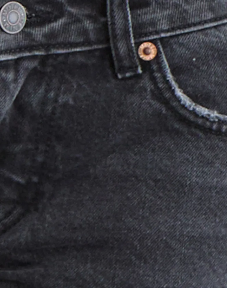 Extra Low Rise Flare Jeans in Vintage Black