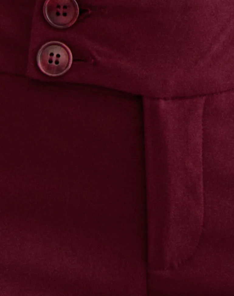 Falita Trouser in Tailoring Burgundy