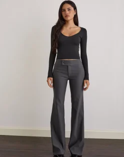 Falita Trouser in Tailoring Charcoal