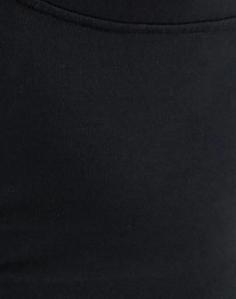 Fara Top with Beads in Jersey Black