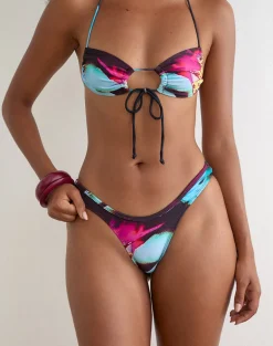 Farida Bikini Bottom in Glow Petal Multi