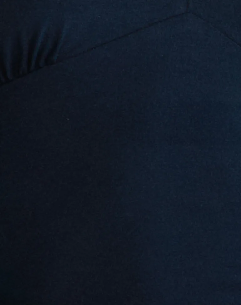 Faye Long Sleeve Top in Navy