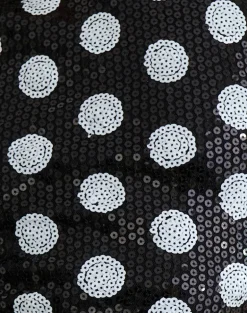 Felicita Top in Polka Sequin Monochrome
