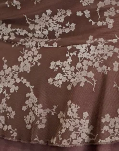 Friska Mini Skirt in Floral Blooming Vines Brown