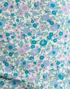 Giulia Knot Halterneck Top in Flower Power Blue