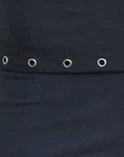 Gojo Short in Jersey Ocean Storm with Eyelets