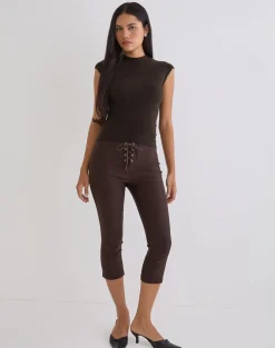 Hanuva Top in Knit Chocolate Brown
