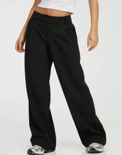 Hondra Wide Leg Trouser in Black