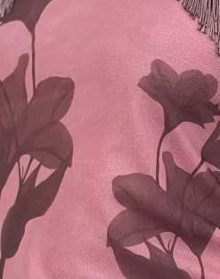 Howard Fringe Top in Tonal Flower Mauve