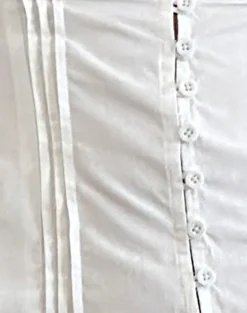Ilias Corset Top in Poplin White
