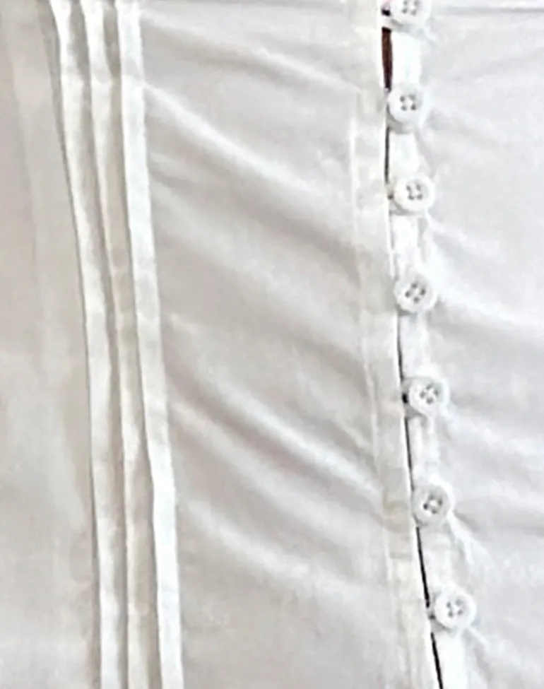 Ilias Corset Top in Poplin White
