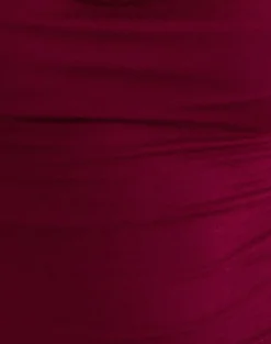 Imrie Open Back Top in Rayon Jersey Burgundy