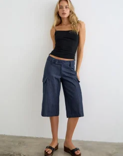 Inaja Cut Out Cami Top in Jersey Black