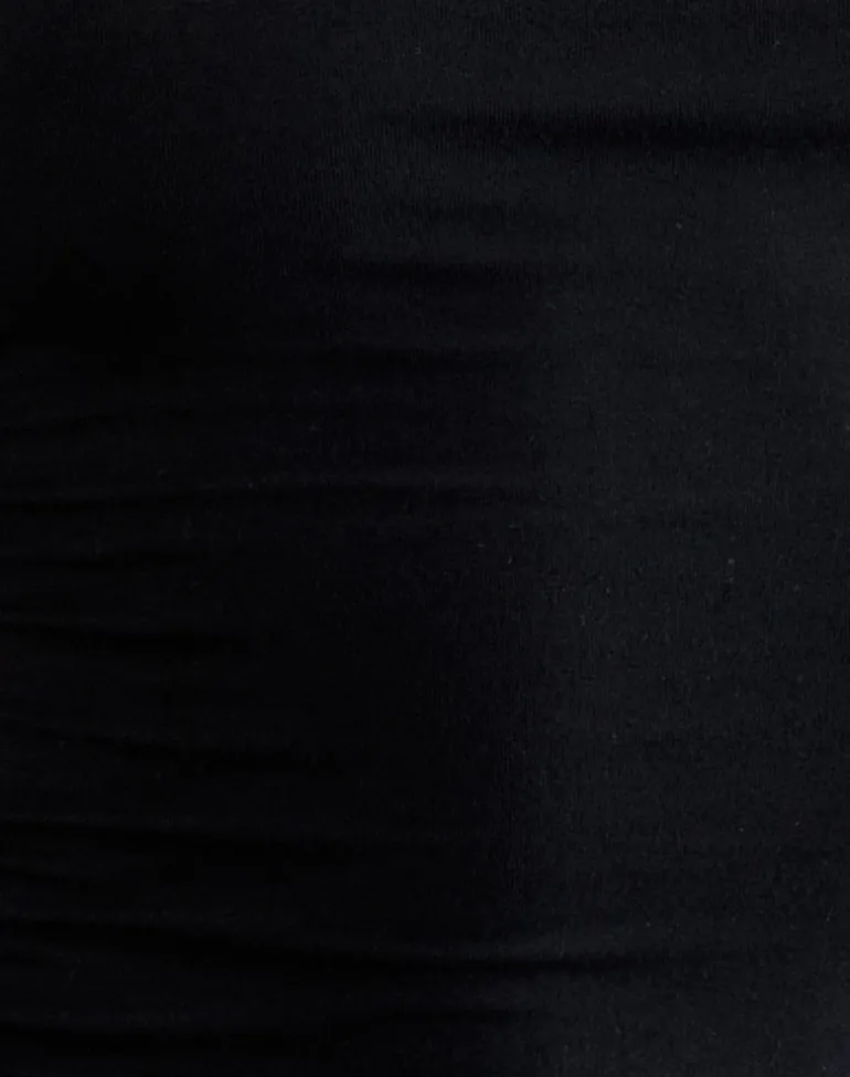 Inaja Cut Out Cami Top in Jersey Black