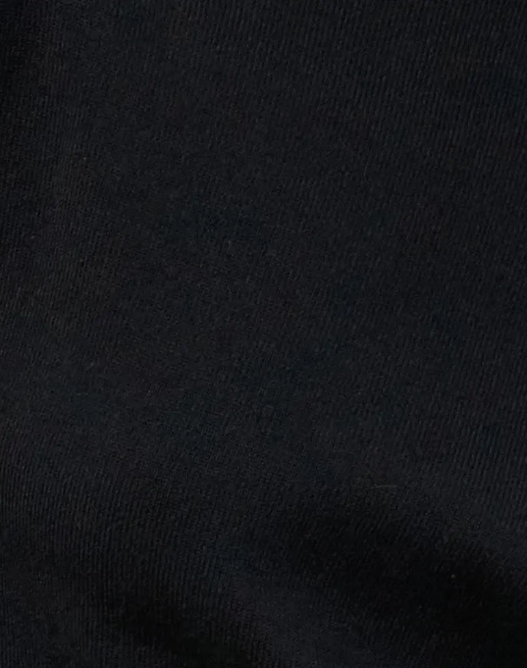 Jalira Asymmetric Cinch Jumper in Black
