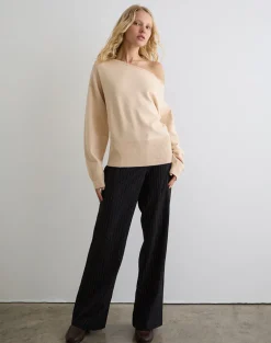 Jalira Asymmetric Jumper in Cream
