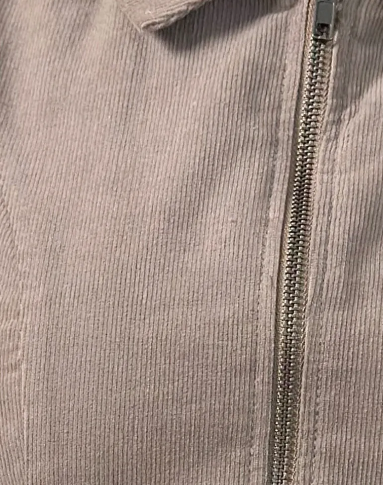 Janae Vest in Babycord Light Taupe