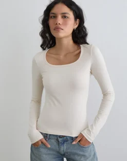 Janana Long Sleeve Top in Cotton Tofu