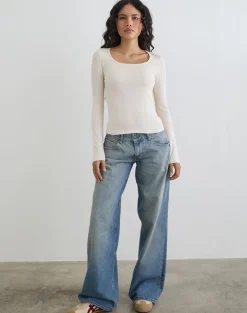 Janana Long Sleeve Top in Cotton Tofu