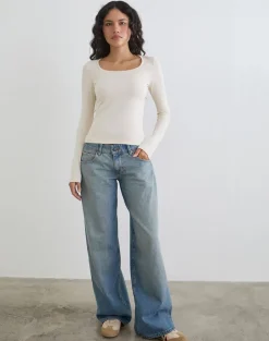Janana Long Sleeve Top in Cotton Tofu