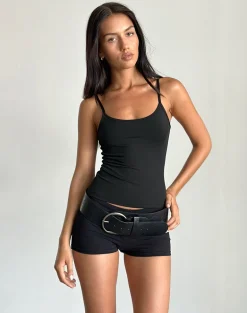 Jasila Vest Top in Black