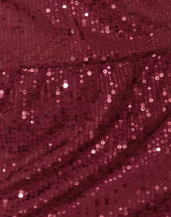 Jasilia Long Sleeve Mini Dress in Gauzy Sequin Red