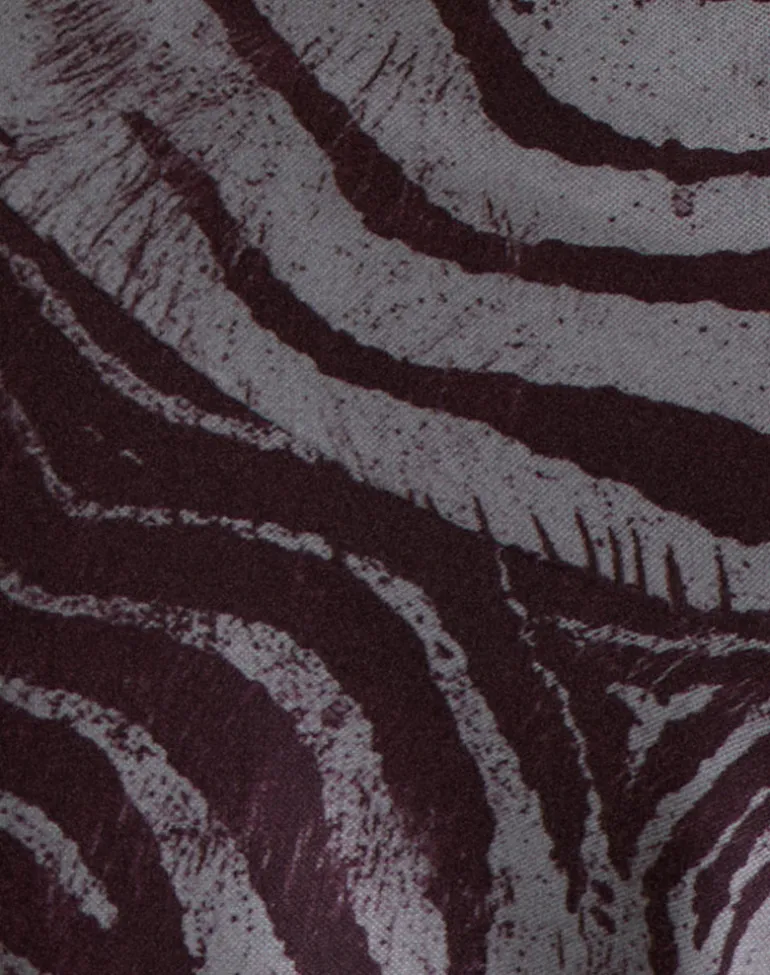 Jenny Midi Skirt in Printed Mesh Wild Animal Brown