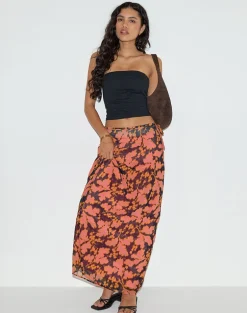 Jezza Slip Maxi Skirt in Furnishing Floral