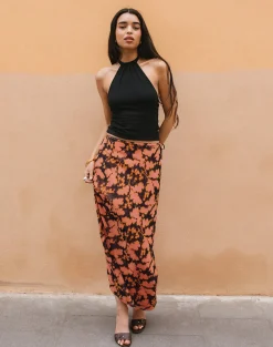 Jezza Slip Maxi Skirt in Furnishing Floral