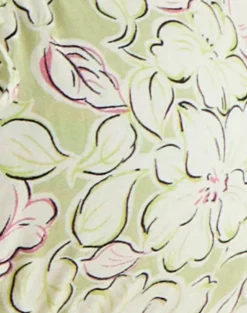 Jiha Top in Blooming Lily Green