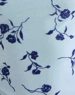 Jiwon Keyhole Top in Thin Leafy Blue