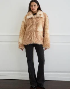 Joji Jacket in Beige Bambi Print