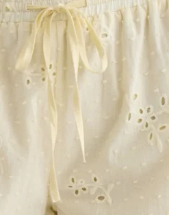 Judy Boxer Short in Broderie Lemon