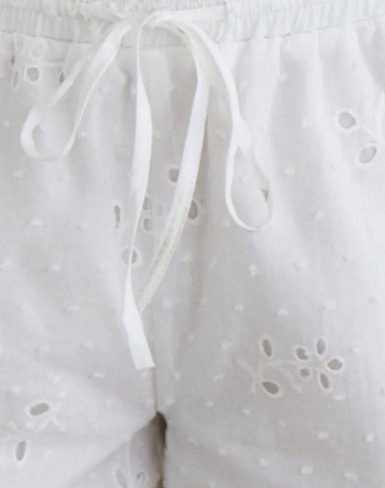 Judy Boxer Short in Broderie White