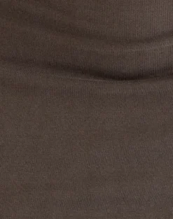 Julitte Mini Dress in Cupro Dark Brown