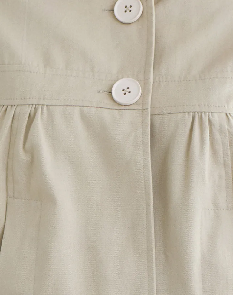 Kaelus Shirt in Cotton Twill Latte