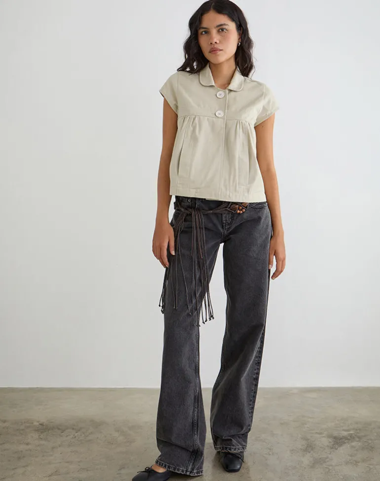 Kaelus Shirt in Cotton Twill Latte