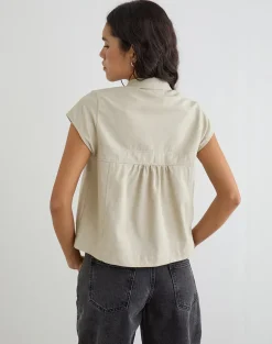 Kaelus Shirt in Cotton Twill Latte